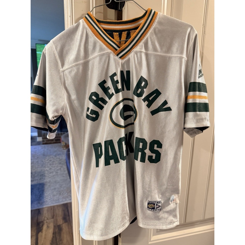 Vintage Green Bay Packers Reversible Jersey Youth S 8-10 Mighty-Mac NFL